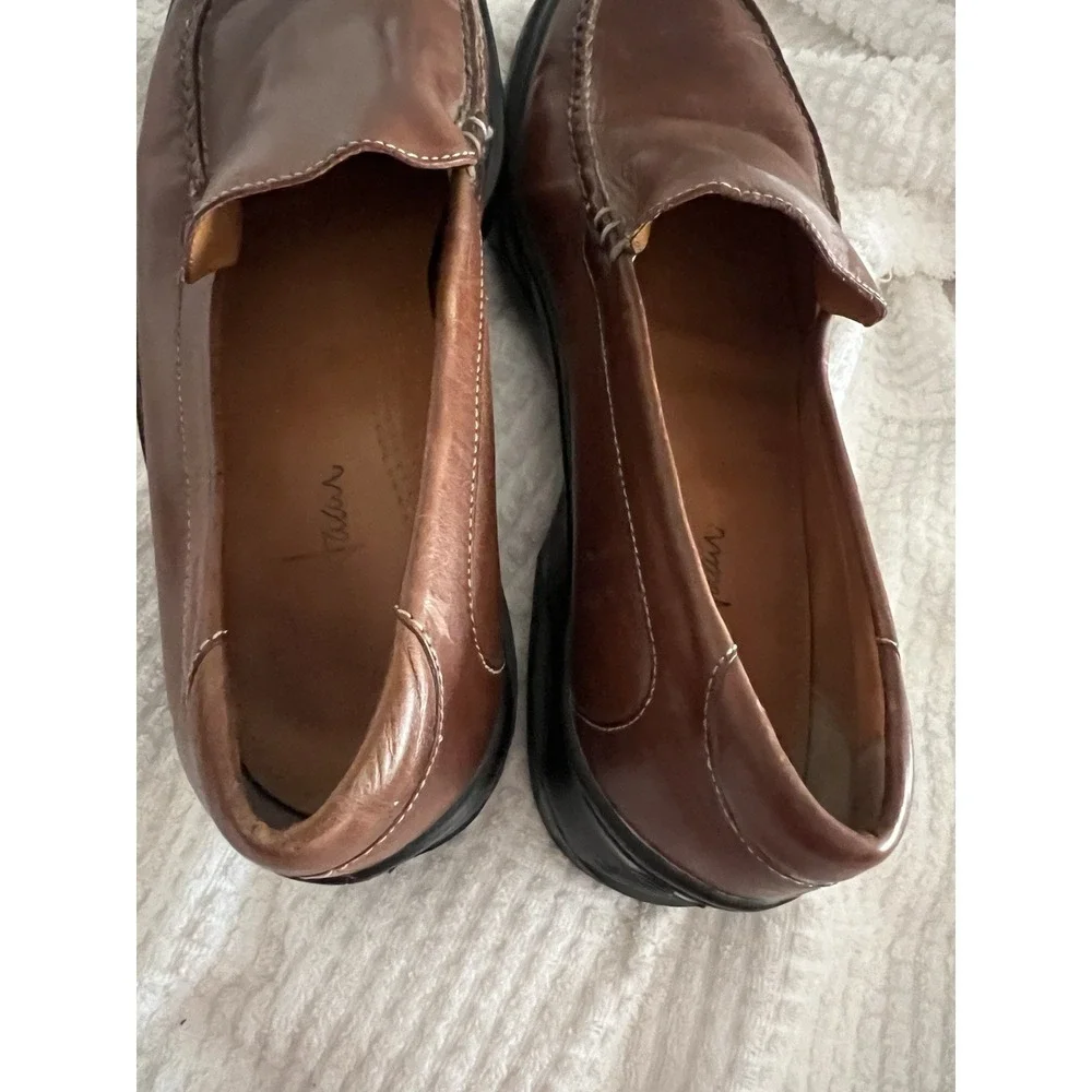 COLE HAAN‎ NikeAir Men's Brown Leather Slip-on Loafer Shoes Size 9 Med 07184